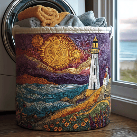 Sunlit Beacon Quilted Laundry Basket NCU0TH2918