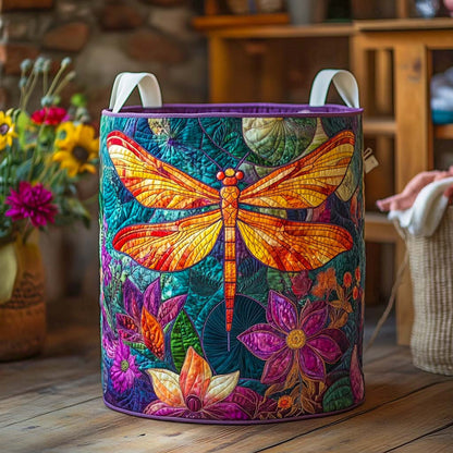 Sunlit Bloom Serenity Quilted Laundry Basket NCU0NXD827