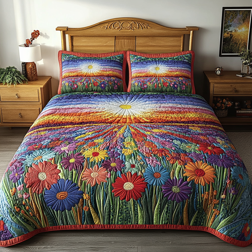 Sunlit Blooms Duvet Cover Set NCU0PVL264