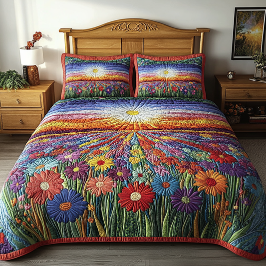 Sunlit Blooms Duvet Cover Set NCU0PVL264