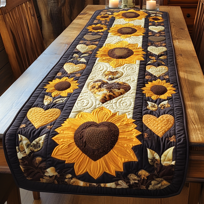 Sunlit Blooms Quilted Table Runner NCU0NVH305