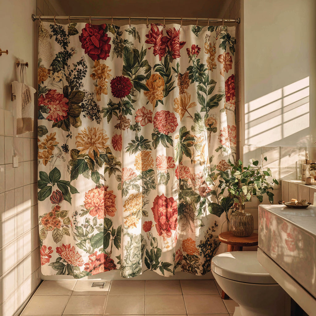 Sunlit Blooms Shower Curtain NCU0LDH559