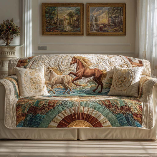 Sunlit Canter Quilted Sofa Cover NCU0NXD1335
