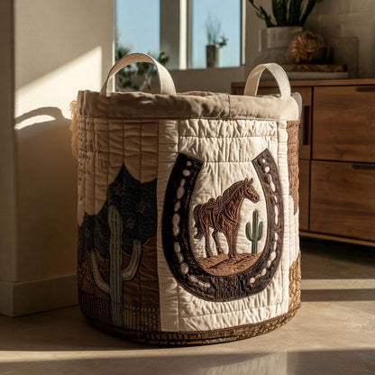 Sunlit Canyon Run Quilted Laundry Basket NCU0PTT2743