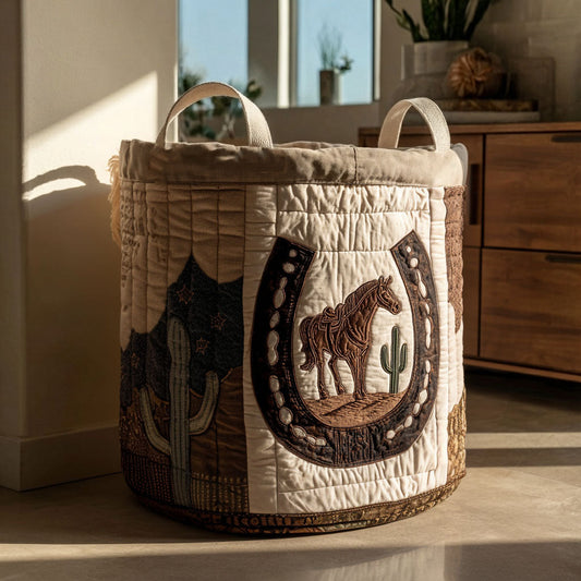 Sunlit Canyon Run Quilted Laundry Basket NCU0PTT2743
