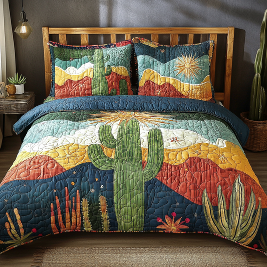 Sunlit Desert 3-Piece Quilted Bedding Set NCU0PVL004