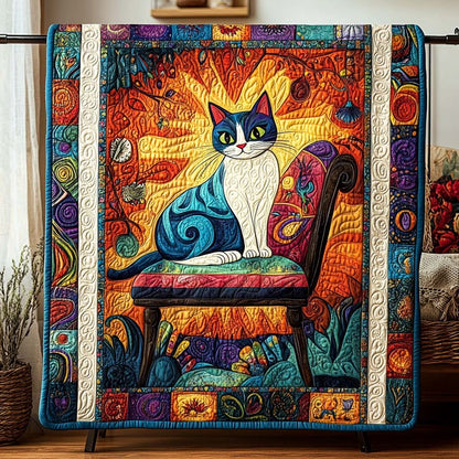 Sunlit Feline Quilted Blanket NCU0DQQ0110