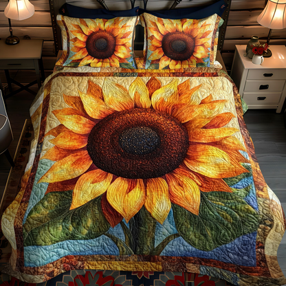 Sunlit Fields Quilted Bedding Set NCU0VH192