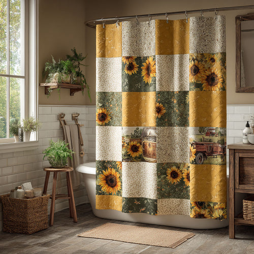 Sunlit Fields Shower Curtain NCU0DDK2578