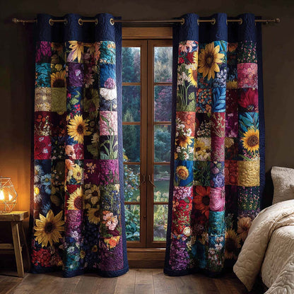 Sunlit Garden Quilted Curtains NCU0NXD928