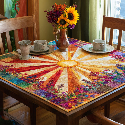 Sunlit Garden Quilted Table Topper NCU0PVL454