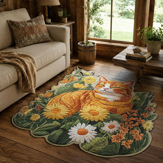 Sunlit Ginger Whiskers Custom Shape Area Rug NCU0PTT3333