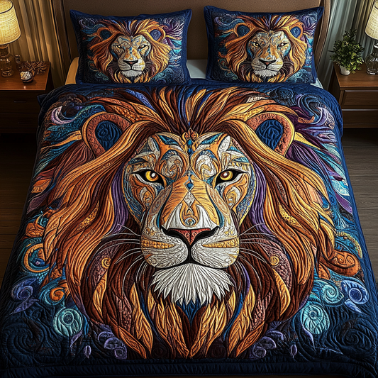 Sunlit Majesty 3-Piece Quilted Bedding Set NCU0VH322