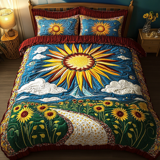 Sunlit Path 3-Piece Quilted Bedding Set NCU0PVL021