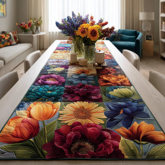 Sunlit Petals Quilted Table Runner NCU0LDH354