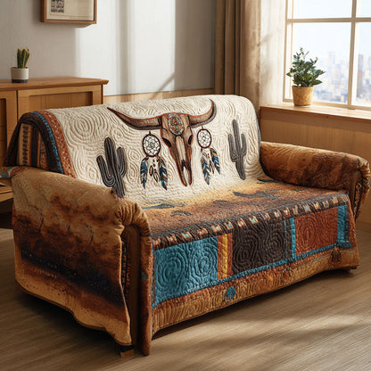 Sunlit Prairie Mark Quilted Sofa Cover NCU0PTT2800