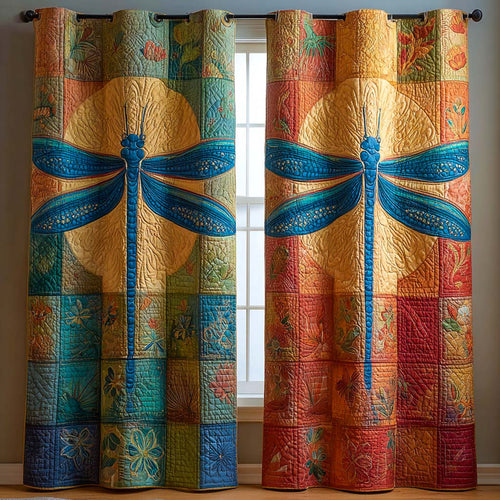 Sunlit Rainbow Dance Quilted Curtains NCU0NXD867