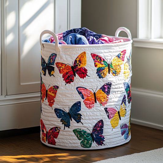 Sunlit Wing Quilted Laundry Basket NCU0PVL414