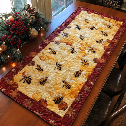 Sunny Bee Quilted Table Runner NCU0DDK1514
