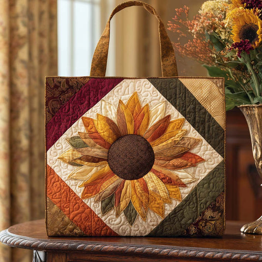 Sunny Bloom Quilted Tote Bag NCU0NNT1978