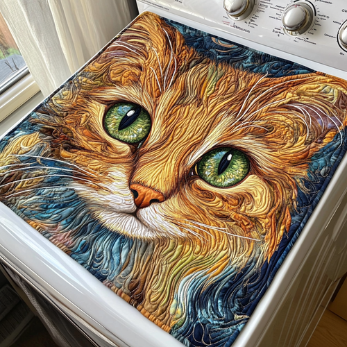 Sunny Cat Quilted Washer and Dryer Cover NCU0DDK609