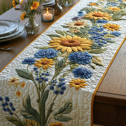 Sunny Charm Quilted Table Runner NCU0DV535