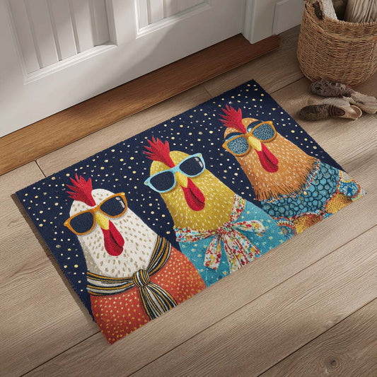 Sunny Cluckers Doormat NCU0XD1069