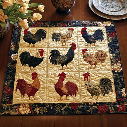 Sunny Coop Quilted Table Topper NCU0NNT1094