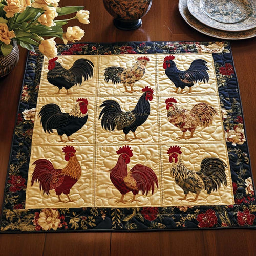 Sunny Coop Quilted Table Topper NCU0NNT1094