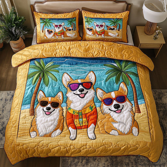 Sunny Day Pack 3-Piece Quilted Bedding Set NCU0NNT713