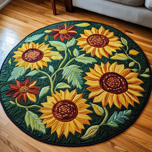 Sunny Dominion Quilted Round Mat NCU0NT1280