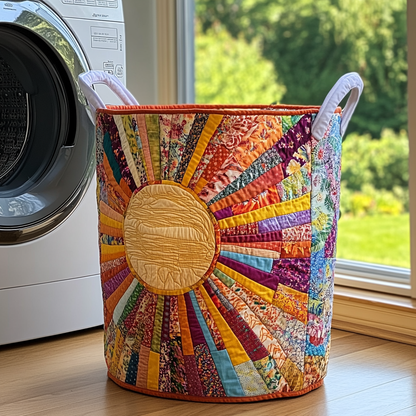 Sunny Dunes Quilted Laundry Basket NCU0PVL367