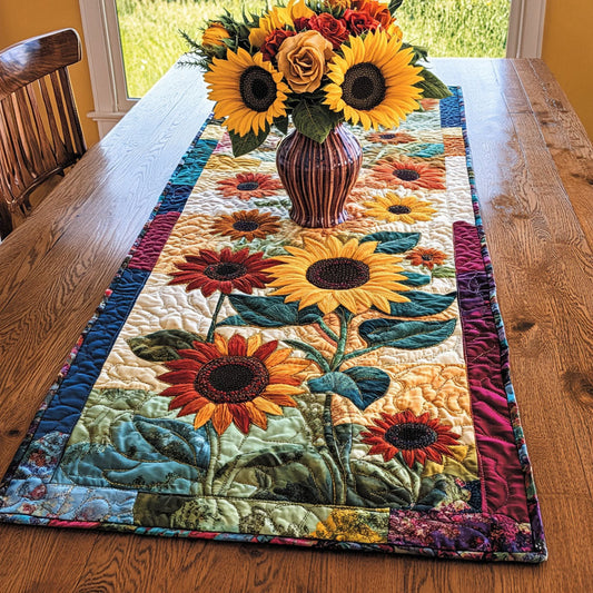 Sunny Fields Charm Quilted Table Runner NCU0PTT238