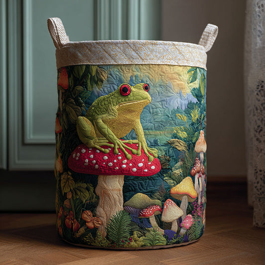 Sunny Frog Quilted Laundry Basket NCU0DDK2171