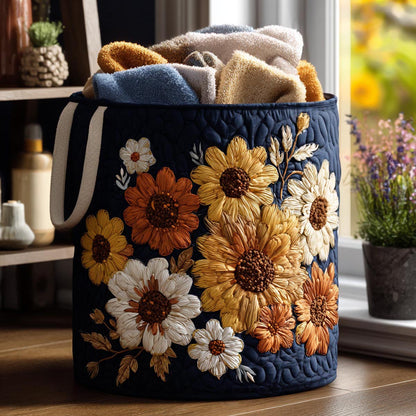 Sunny Harvest Quilted Laundry Basket NCU0DV1763