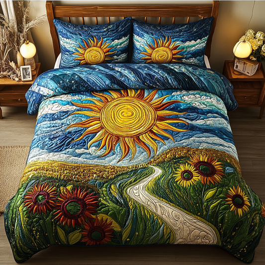 Sunny Meadow 3-Piece Quilted Bedding Set NCU0PVL020