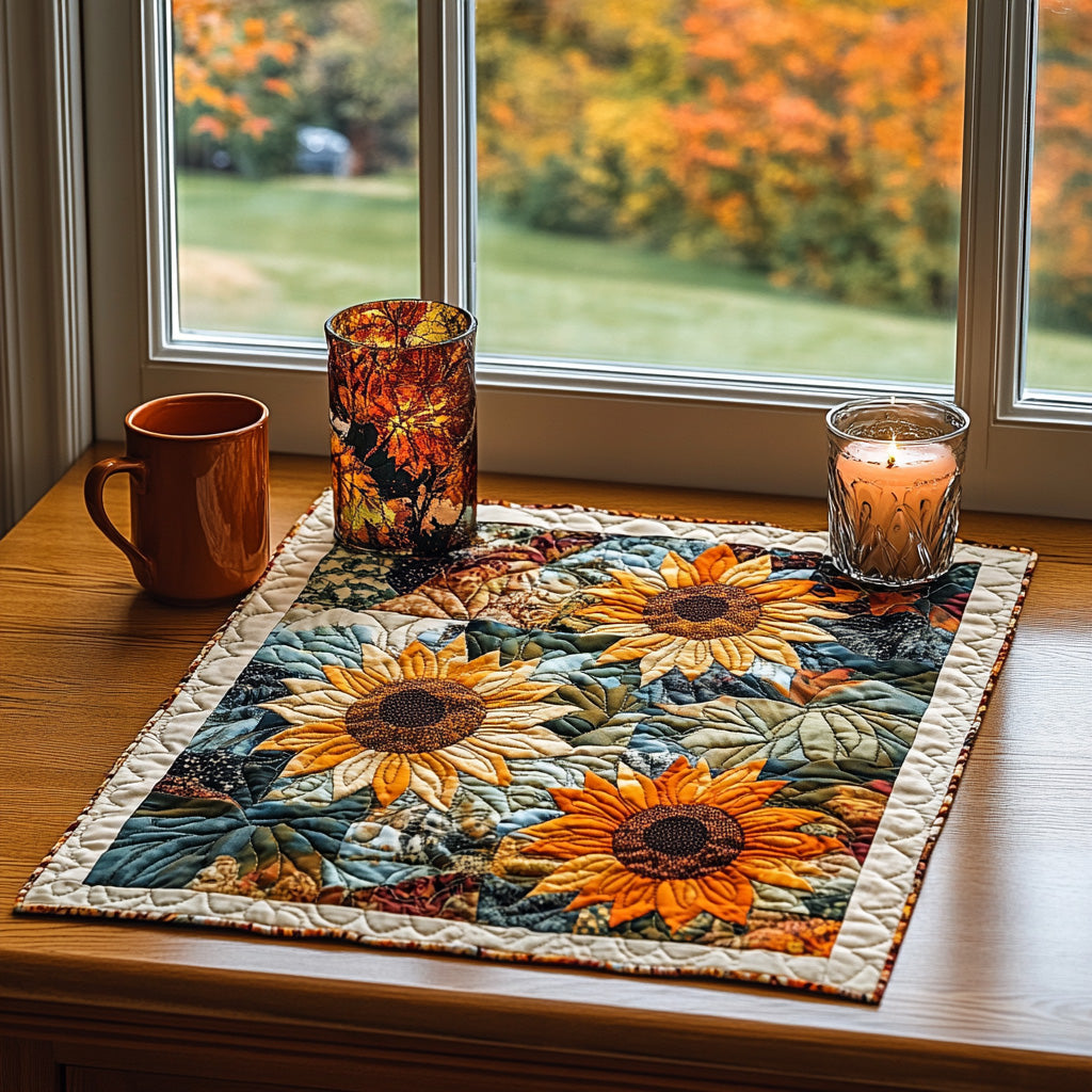Sunny Meadow Quilted Table Topper NCU0DV625
