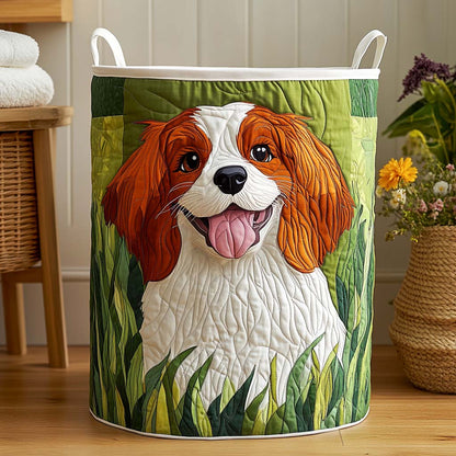 Sunny Meadow Smile Quilted Laundry Basket NCU0NXD776