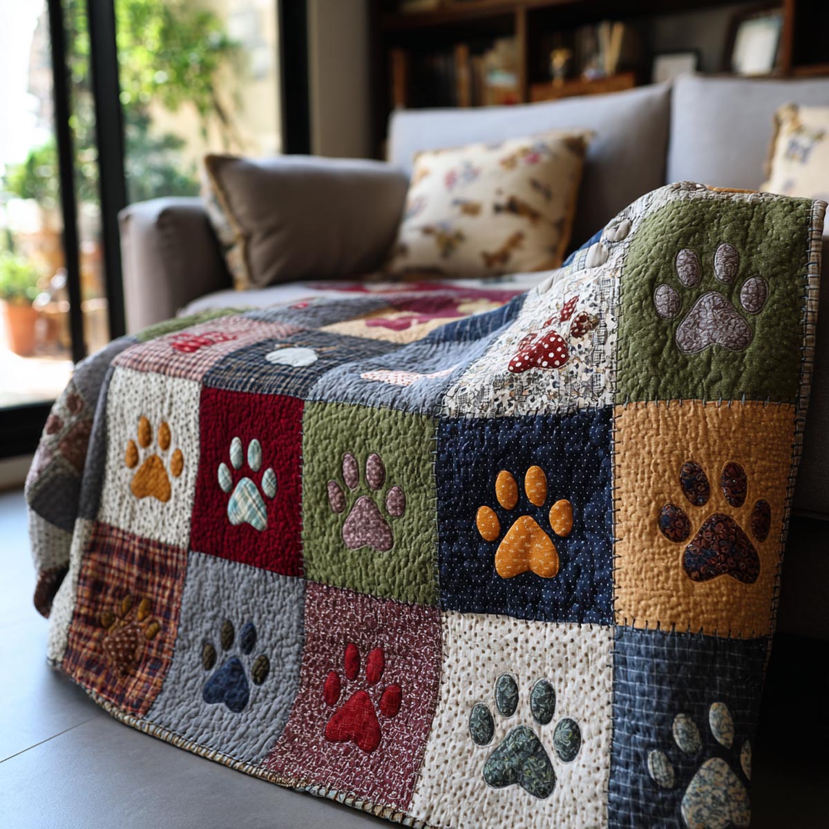 Sunny Paws Quilted Blanket NCU0DV1801