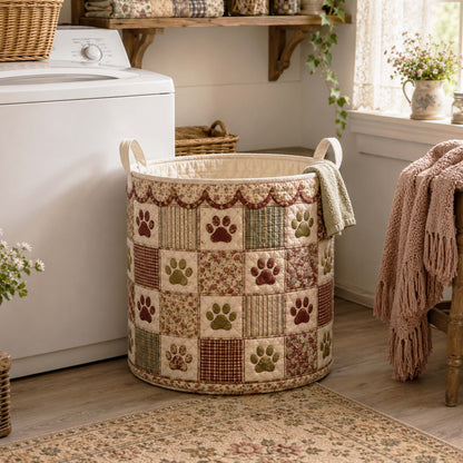 Sunny Paws Quilted Laundry Basket NCU0NTD2087