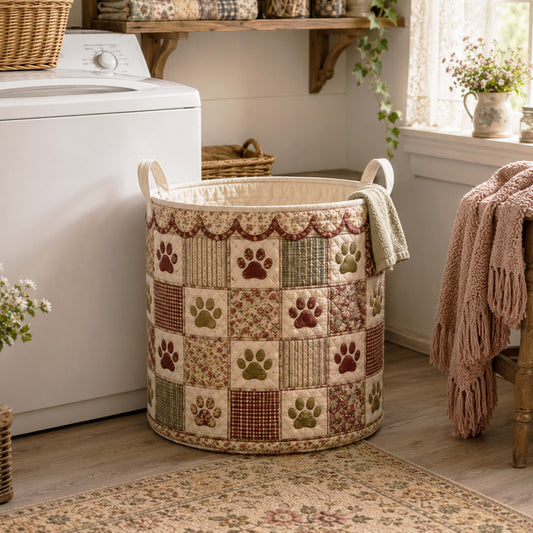 Sunny Paws Quilted Laundry Basket NCU0NTD2087