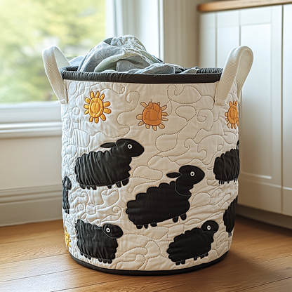 Sunny Sheep Quilted Laundry Basket NCU0DDK704