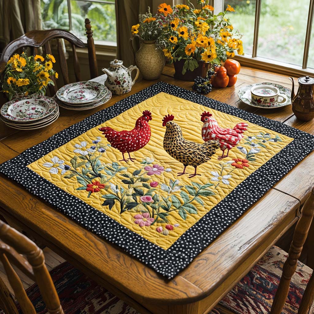 Sunny Side Quilted Table Topper NCU0DV721