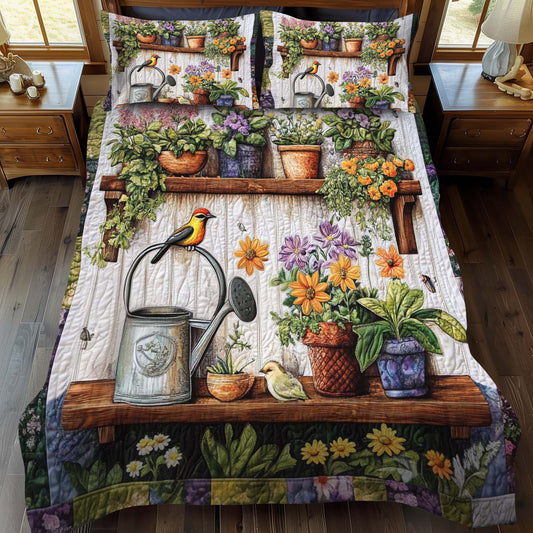 Sunny Steps 3-Piece Quilted Bedding Set NCU0NT1156