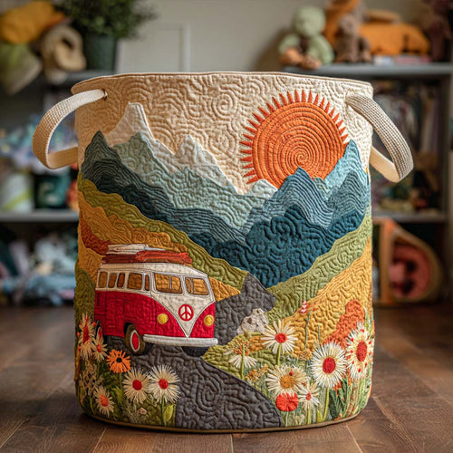 Sunny Trip Quilted Laundry Basket NCU0NNT1832