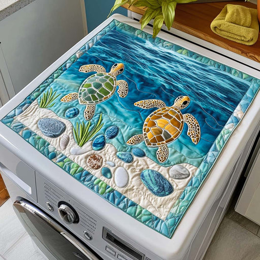 Sunny Turtle Stroll Quilted Washer and Dryer Cover NCU0NNT1406