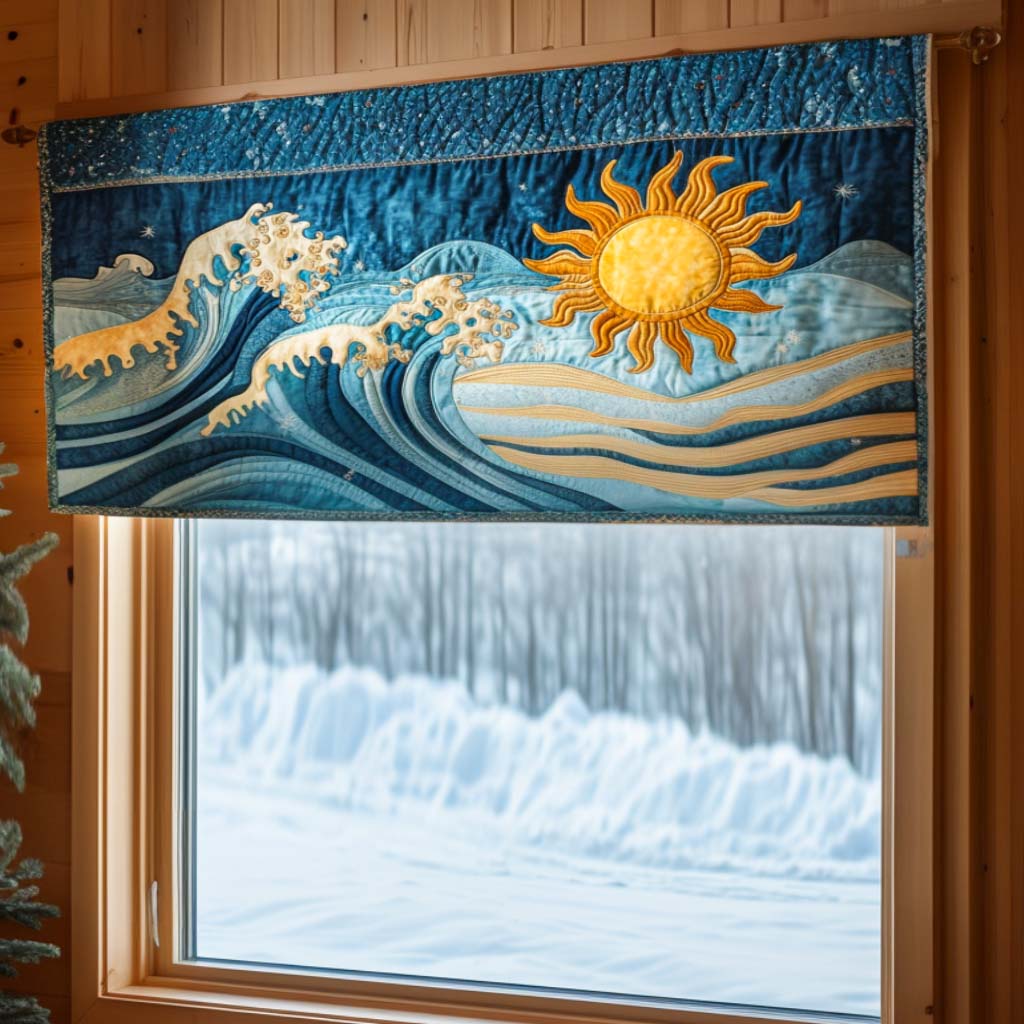 Sunny Waves Quilted Valance NCU0NNT1595
