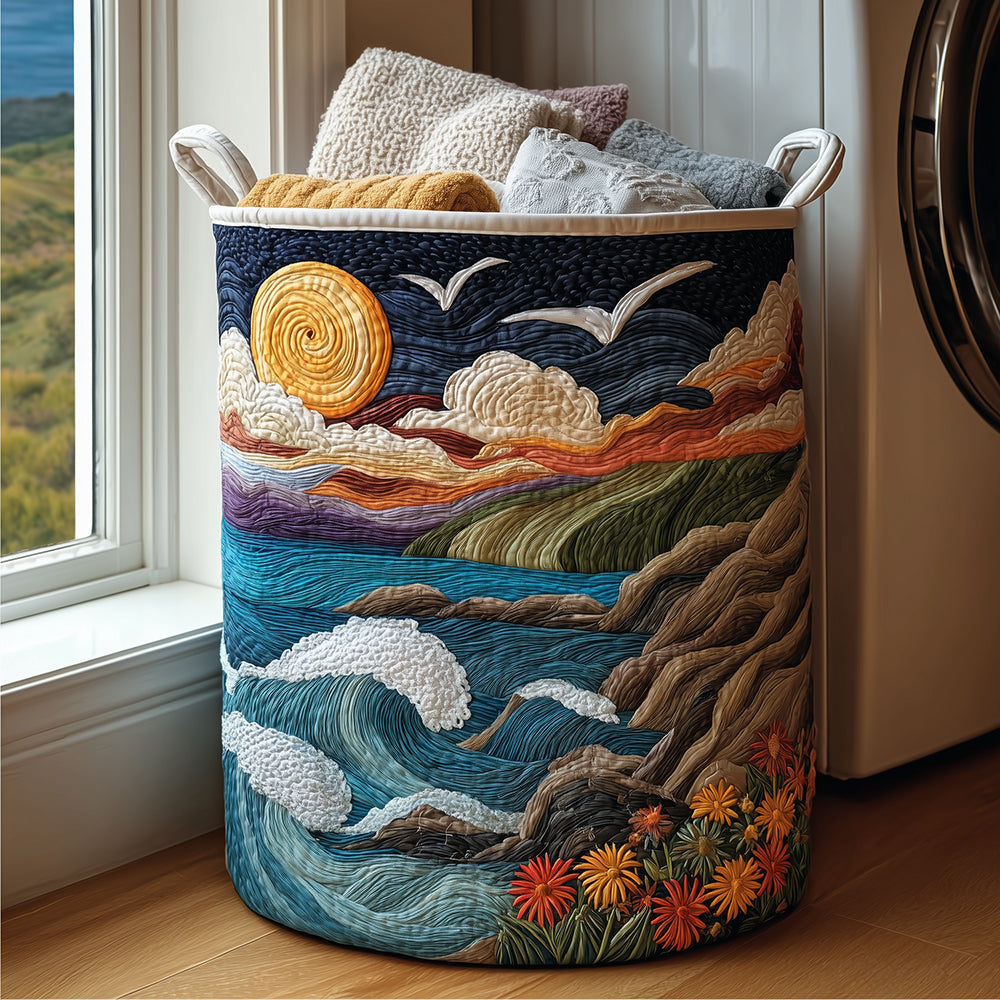 Sunrise Coast Quilted Laundry Basket NCU0TH2985