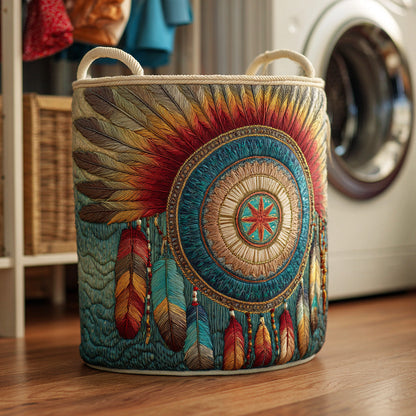 Sunrise Dreamcatcher Quilted Laundry Basket NCU0NTD957