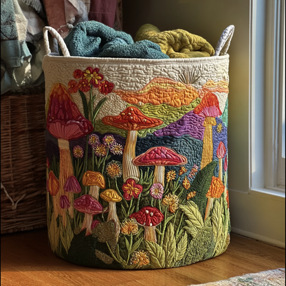 Sunrise Garden Quilted Laundry Basket NCU0DDK1361